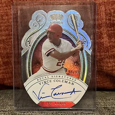 2023 Panini Chronicles Crown Royale  Vince Coleman Auto 99/99 Cardinals 🔥 • $22