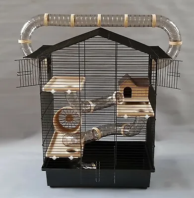 Hamster Cage China Style Mouse Tubes House Water Bottle Pet Rodents Hutch • £43.99