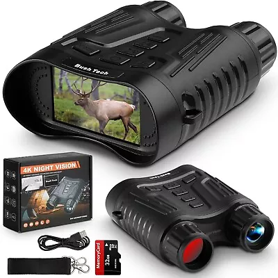 Bush Tech Night Vision Binoculars Military-Grade Binoculars With Camera • $99.99