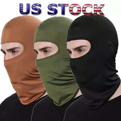 Thin Balaclava For Motorcycle Cycling Helmet Liner Full Face Cover UV Sunscreen • $4.99