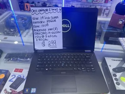 Used Dell Latitude E7470 14 Inch 2016 256GB Laptop • $299