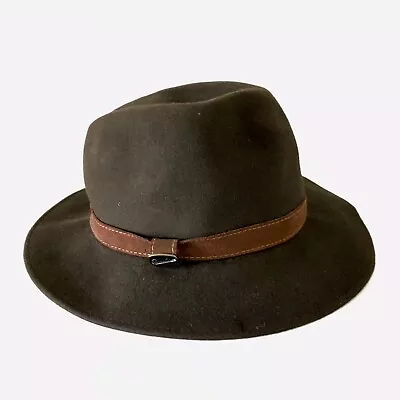 Borsalinos Vintage Alessandria #1857 Men’s Brown Fedora Hat Size 57 / US 7 1/8 • $116.55