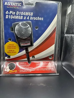 ASTATIC D104M6B CB Ham Radio Power Microphone 4-pin D104 Mic  New In Package • $44.99