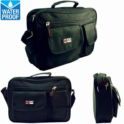 Mens Womens Waterproof Business Briefcase Messenger Shoulder Belt Hip Bag • $10.99