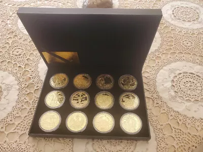 12 Coins Set Constellationszodiaccoin Constellation Lucky Guardian Tarot Wishi • $50