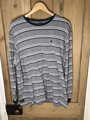 Zoo York 38” Long Sleeved T Shirt Medium ? Check 📏 Grey Green White Skater • £12.99