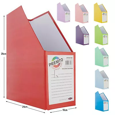 £6.64 • Buy Magazine File Organiser Office School Desk Newspaper Document Storage Box Stand