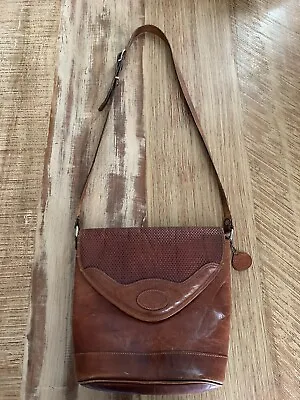 $79.99 • Buy Vintage OROTON Leather BAG In Chestnut Brown Crossbody Shoulder Exc Condition