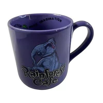 Vintage Rainforest Cafe Tuki Makeeta Elephant 2000 Large Coffee Mug Cup Purple • $19.93