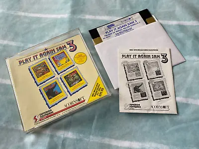 £18.99 • Buy Acorn Bbc Micro Rare Play It Again Sam 3 5.25 Disk Game Master Electron Etc