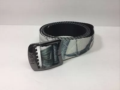 HUK Sailfish Marlin Nylon Web Belt Size L-XL 38/42 Waist White Teal Adjustable • $22.77