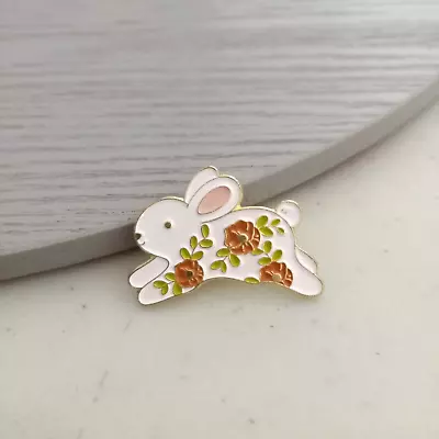 Enamel Bunny Rabbit Badge Pin Brooch For Backpack Clothes AUS Free Postage P • $8.50