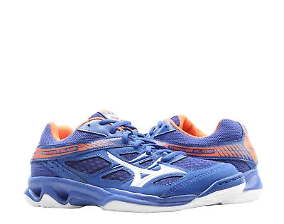 Mizuno Thunder Blade Blue/White/Orange Unisex Volleyball Shoes V1GA177000 • $40