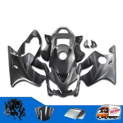 WOO Matte Black Tank Cover Injection Fairing Fit For Honda 2001-03 CBR600F4I S02 • $439.99