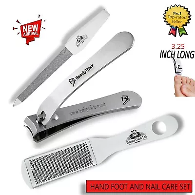 Toe Nail Clippers Cutters Nippers Chiropody - German Heavy Duty Thick Nail File • £5.99