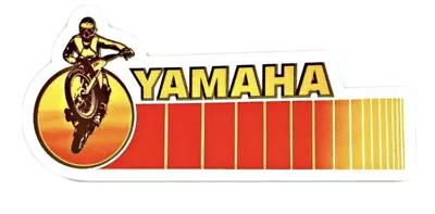 Custom Classic Yamaha Logo Sunset Die Cut MAGNET Dirt Bike MX Vintage • $5.25