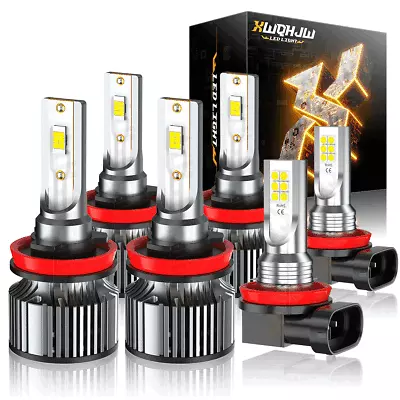 For 2013 2014 2015 Nissan Altima Combo LED Headlight Hi/Low+Fog Light Bulbs Kit • $106.21