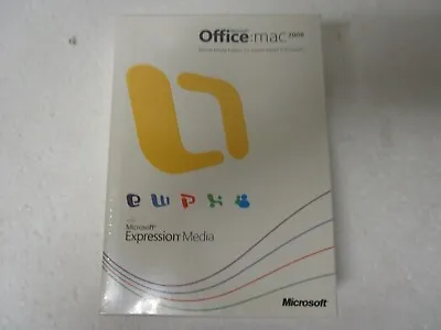 MICROSOFT OFFICE MAC 2008 WITH EXPRESSION MEDIA - New Factory Sealed  • $49.99