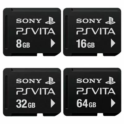 PS Vita Memory Card Sony Official Playstation 64GB32GB16GB8GB4GB USED JAPAN • $77.50