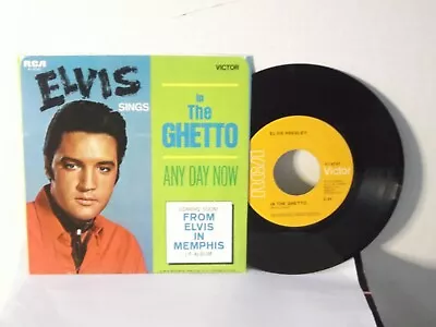 Elvis PresleyRCA 47-9741 In The Ghetto US7  45 W P/S1972 Classic ElvisM- • $9.99