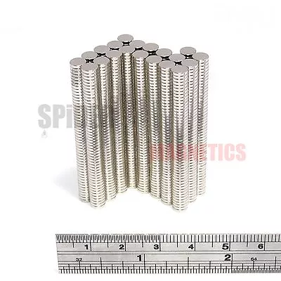 Magnets 5x1 Mm N52 Grade Neodymium Disc Small Strong Craft Magnet 5mm Dia X 1mm • £5.69