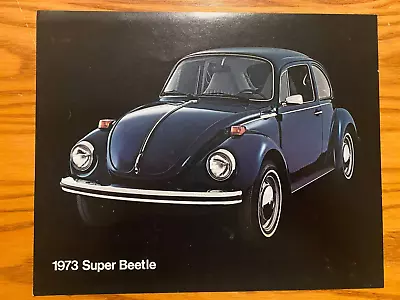 1973 VW Volkswagen Super Beetle - Single Sheet - Spec. Sheet - Printed USA • $16.95