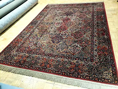 9x12 KARASTAN RUG MULTICOLOR PANEL KIRMAN 717 100% WOOL RUG EXCELLENT CONDITION • $2195