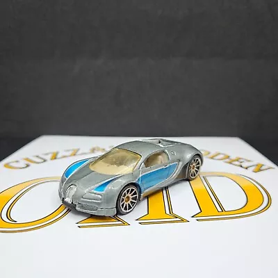 2006 Hot Wheels #144 - Bugatti Veyron Metalflake Grey & Blue J8000 Loose • $43.95