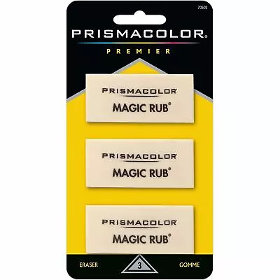 Prismacolor MAGIC RUB Art Eraser Vinyl 3/Pack 70503 • $8.48