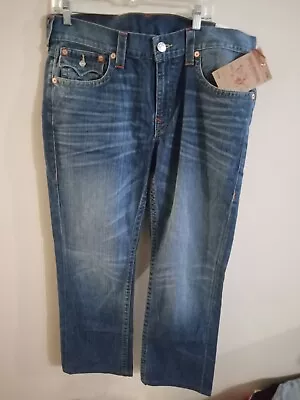 Men's True Religion 36x34 World Tour Straight Fit Y2k Vintage Jeans Nwt • $8.50