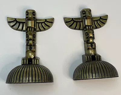 American Indian Cast Iron Totem Pole Bookends Cygnus Aerospace Inc. • $180