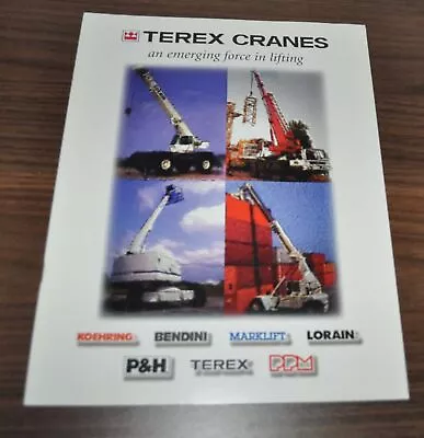 $14.99 • Buy Terex P&H Lorain Koehring PPM Cranes Model Range Truck Brochure Prospekt