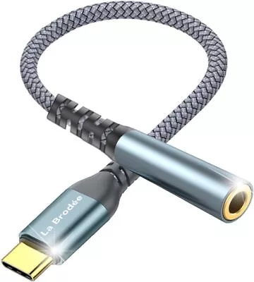 USB C To 3.5mm Jack Type C To 3.5mm Headphone Aux Digital Audio Earphone Adapt • £6.30