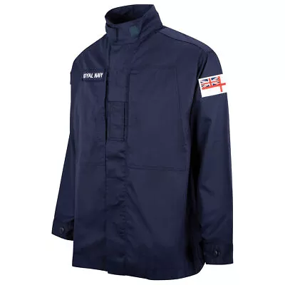 £15.95 • Buy Genuine Royal Navy Issue Warm Weather Combat Shirt Jacket Navy Blue Military New