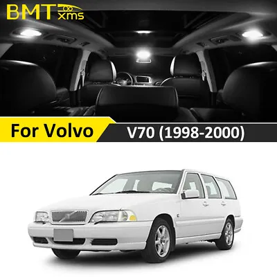 18PCS White Interior LED Light Canbus Bulb Package Kit For 1998-2000 Volvo V70 • $19.82