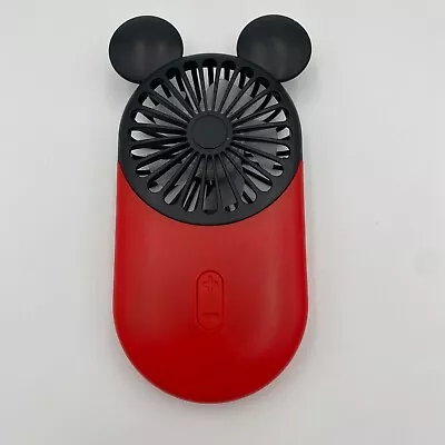 Mickey Mouse USB Mini Fan With Led Light 3 Adjustable Speeds Handheld Portable • $7.99