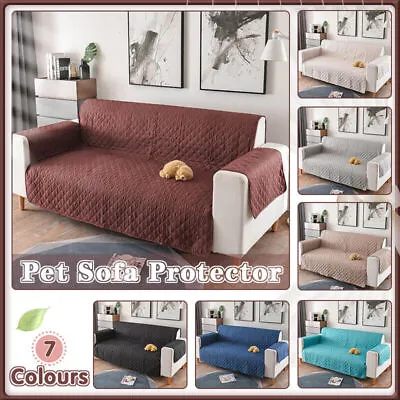 Seater Pet Sofa Protector Cover Quilted Couch Covers Lounge Slipcover AU Stock • $25.47