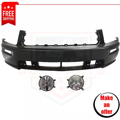 Front Fog Lights And Bumper Covers Set Of 3 Pc For 2005-2009 Ford Mustang GT • $416.99
