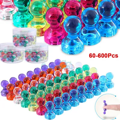 Super Strong Magnetic Push Pins  Neodymium Magnets Translucent USA • $98.99