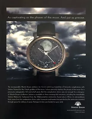 2008 Martin Braun Selene Phases Of The Moon Meteorite Watch Photo Promo Print Ad • $10.39