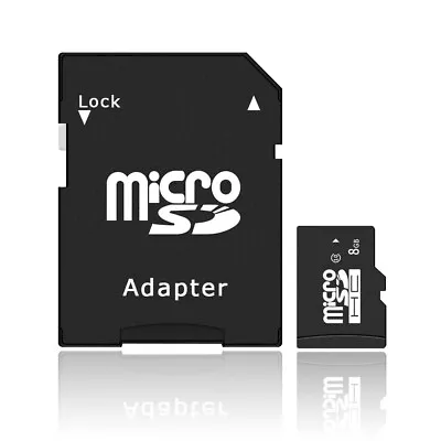 Popular 8GB MicroSD Micro SD SDHC TF Flash Class 4 Memory Card 8G With Adapter • $15.65
