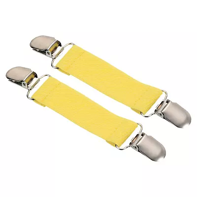 Mitten Clips 2Pcs Elastic Glove Buckle Clip With Double Metal Clamp Yellow • $6.83