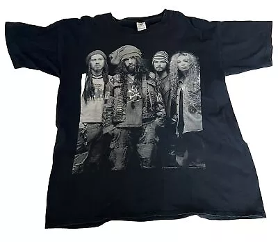 Vtg 90s 1995 White Zombie Band Picture Black White T-shirt Em Brand Rare!! • $50