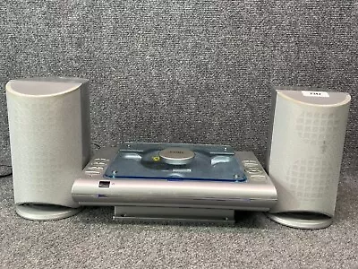 Coby Micro CD Stereo System CX-CD375 With 2 Speakers In Silver Color • $50.02