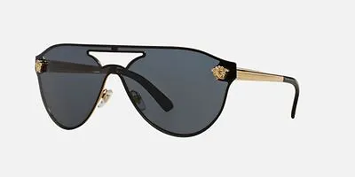 $319.95 • Buy HOT NEW Authentic VERSACE Aviator Medusa Gold Black Sunglasses VE 2161 1002/87
