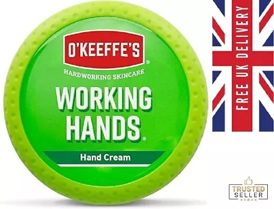 O'Keeffe's Working Hands Hand Cream 96g Jar Okeeffes For Dry Cracked Hands • £8.99