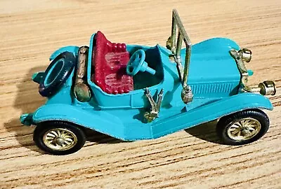 Vintage Lesney Matchbox MOY #Y-14 Maxwell Roadster 1965 Teal 4” Toy Car • $10