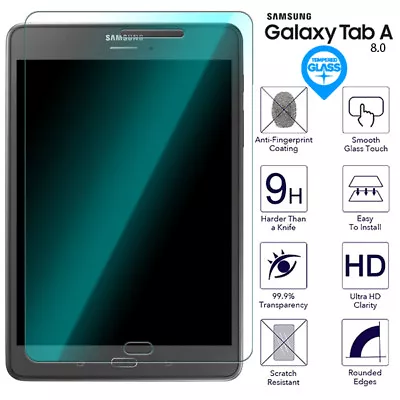 For Samsung Galaxy Tab A 8.0 Tempered Glass Screen Protector Film SM T350 T355 • $5.49