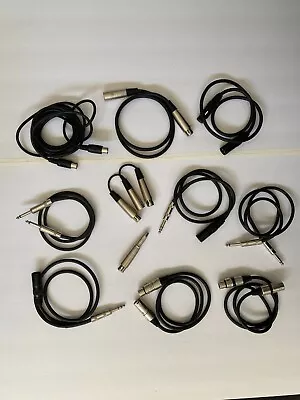 Speaker Cables Mixed Lot - 1/4 XLR - 4Ft. Length - Connecters • $15