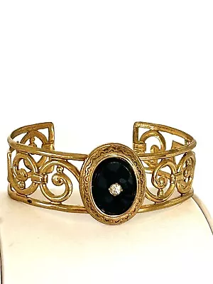 Vintage Coro Brass Cuff Bracelet  • $17.99